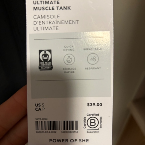 Athleta Ultimate Muscle Tank - 2 size small b/w - Picture 6 of 9
